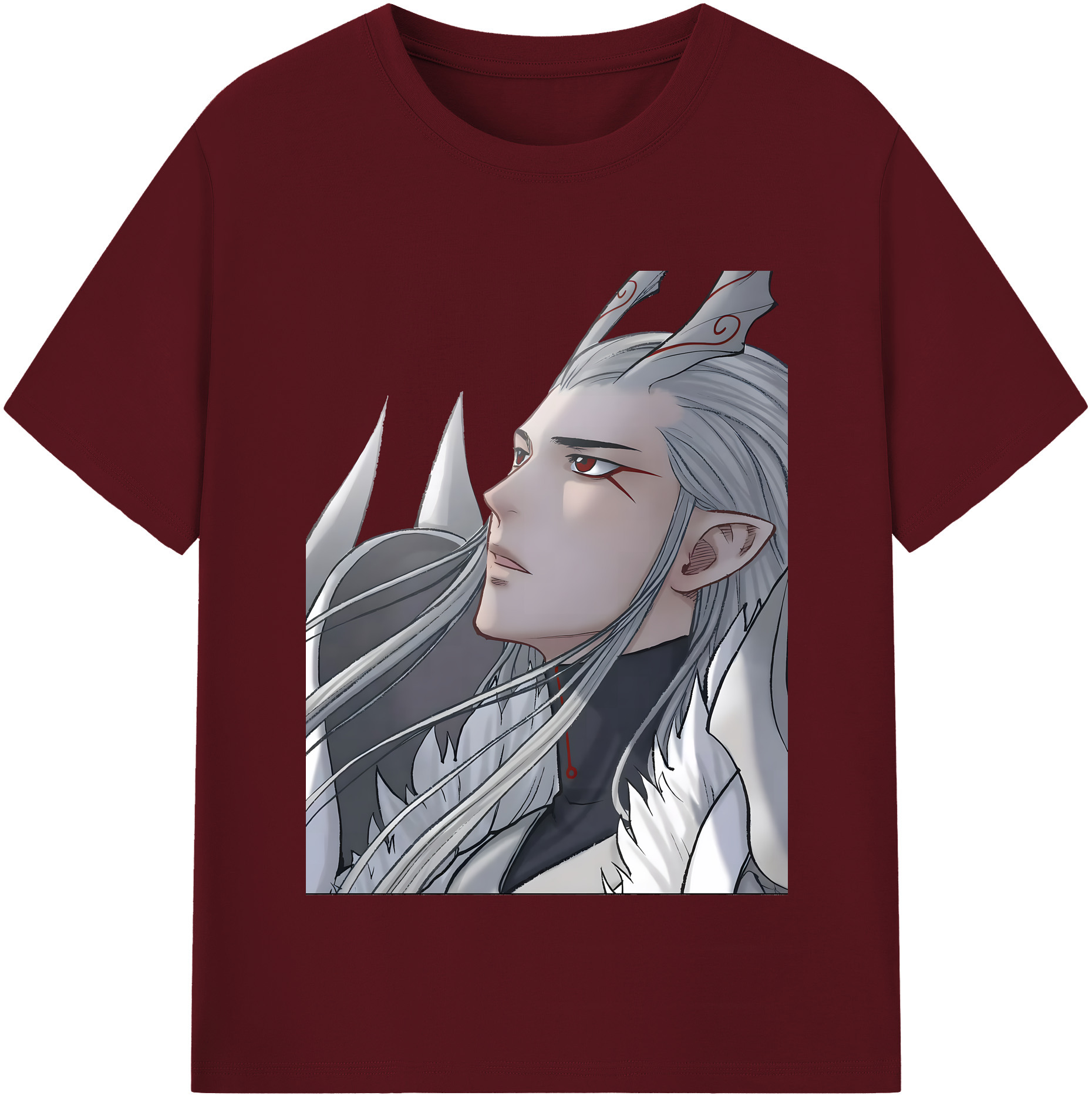 （画像用） Ne Zha 2 ナタ 魔童の大暴れ 綿100％半袖Tシャツ（フロントプリント）